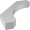 Ekena Millwork 3 1/2-in. W x 26-in. D x 34-in. H Legacy Architectural Grade PVC Knee Brace BRCP035X26X34LEC - alternate 5
